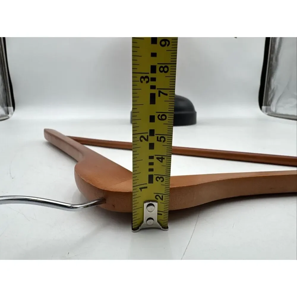 Lot Of 10 Beautiful Wood Hangers For Pants And Or Suits